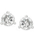 ფოტო #3 პროდუქტის Diamond Three Prong Stud Earrings (1-3/4 ct. t.w.) in 14k White Gold