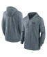 ფოტო #1 პროდუქტის Men's Heather Gray San Francisco 49ers Sideline Team Pop Full-Zip Hoodie Jacket