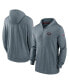 Men's Heather Gray San Francisco 49ers Sideline Team Pop Full-Zip Hoodie Jacket Серый, XL - фото #1