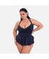 Фото #2 товара Купальник женский Rebdolls Plus Size Heatwave Halter Navy