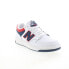Фото #4 товара New Balance 480 BB480LNR Mens White Leather Lifestyle Sneakers Shoes