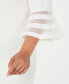 Фото #5 товара Plus Size Sheer-Stripe Sheath Dress