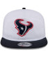 Men's White/Navy Houston Texans 2024 NFL Training Camp Golfer Snapback Hat