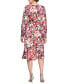 Women's Printed Midi Wrap Dress