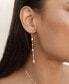 Double Piercing Freshwater Pearl and 18K Gold Plated Earrings