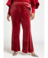 Фото #2 товара Plus Size Flare Leg Tuxedo Trouser - 26, Biking Red