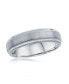 Brushed & Polished 6mm Tungsten Ring