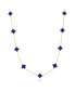 ფოტო #1 პროდუქტის Mini Lapis Clover Necklace 14K Gold