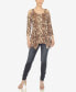 ფოტო #14 პროდუქტის Women's Snake Print Cold Shoulder Tunic