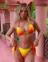 Фото #1 товара Moda Minx X Amber Jepson Amour triangle bikini top in tequila sunrise