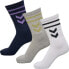 Фото #1 товара Hummel Sportsocken Crew Weiss/grau/dunkelblau - 3 Paar