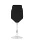 Фото #2 товара Black Wine Glasses with Stem, Set of 6