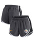 Фото #4 товара Women's Charcoal Pittsburgh Steelers Logo Performance Tempo Shorts