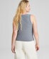 Фото #2 товара Women's Scoop-Neck Rib-Knit Sleeveless Tank Top, Created for Macy's
