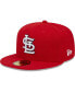 Фото #4 товара Men's Red St. Louis Cardinals 2023 MLB World Tour: London Series Flag 59FIFTY Fitted Hat
