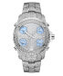 ფოტო #2 პროდუქტის Men's Jet Setter Diamond (2 ct.t.w.) Stainless Steel Watch