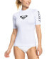 ფოტო #2 პროდუქტის Juniors' Whole Hearted Short Sleeve Rash Guard