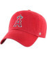 Men's Red Los Angeles Angels Clean Up Adjustable Hat