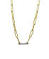 Pave Bar Chain Necklace