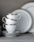 Фото #4 товара Charlotta Platinum 60 Piece Dinnerware Set, Service for 12