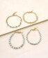 ფოტო #2 პროდუქტის Women's Enamel Evil Eye Bracelet Set, 4 piece