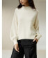 ფოტო #2 პროდუქტის Women's Drop shoulder Wool Sweater for Women