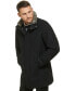 Фото #5 товара Men's Urban Walker Coat with Detachable Faux Rabbit Fur at Interior Collar