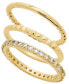 Фото #1 товара Women's Triple Stack Band Ring Set