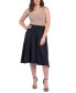 ფოტო #4 პროდუქტის Women's Elastic Waistband Pocket Midi Skirt