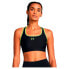 UNDER ARMOUR HG Armour Padless Sports Bra Medium Support Black / High Vis Yellow / High Vis Yellow, M - фото #1