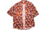 Фото #1 товара Футболка Acne Studios Мужская короткая рубашка с принтом кленового листа оранжевого ржавчины BB0397-ABY