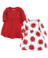 ფოტო #1 პროდუქტის Baby Girls Cotton Dresses, Poinsettia Dot