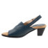 Фото #4 товара Trotters Mavis T2206-400 Womens Blue Narrow Leather Heeled Sandals Shoes 10.5