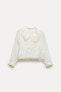 Фото #1 товара Блуза в романтическом стиле с кружевом — zw collection ZARA