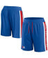 ფოტო #1 პროდუქტის Men's Royal Philadelphia 76ers Big and Tall Referee Iconic Mesh Shorts