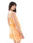 Wednesday's Girl tiered cami smock dress in orange