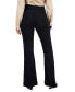 Фото #2 товара Petite Button-Detail Flared Wide-Leg Jeans, Created for Macy's