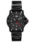 Men's Cali Diver Automatic Black Stainless Steel Bracelet Watch 40mm