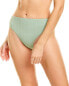 Pq Swim Hillary High-Waist Bikini Bottom Women's Green S