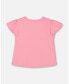 Girl Organic Cotton Jersey Top Bubble Gum Pink - Child