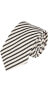 Фото #1 товара Галстук Alexander Olch из белой и угольно-серой диагональной полосатой хлопковой ткани