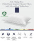 Фото #4 товара White Down Soft Pillow, with MicronOne Technology, Dust Mite, Bedbug, and Allergen-Free Shell, King