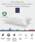 White Down Soft Pillow, with MicronOne Technology, Dust Mite, Bedbug, and Allergen-Free Shell, Queen