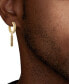 ფოტო #2 პროდუქტის Diamond Bar Dangle Bar Hoop Earrings (1/5 ct. t.w.) in 14k Gold-Plated Sterling Silver, Created for Macy's