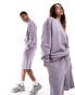 ASOS DESIGN unisex co-ord oversized sweatshirt in washed lilac