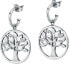 Charming steel earrings 2in1 with crystals Tree of Life Vita SATD18