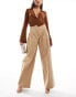 Фото #1 товара River Island wide leg trouser in beige