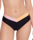 Фото #1 товара Juniors' Color Blocked Bikini Bottoms, Created for Macy's