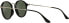 Фото #6 товара Очки солнцезащитные Ray-Ban RB2447F Round Fleck Asian Fit Sunglasses, Black/Green, 52 mm.