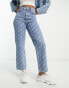 Фото #2 товара HUGO 435 jeans in mid blue with all over script logo